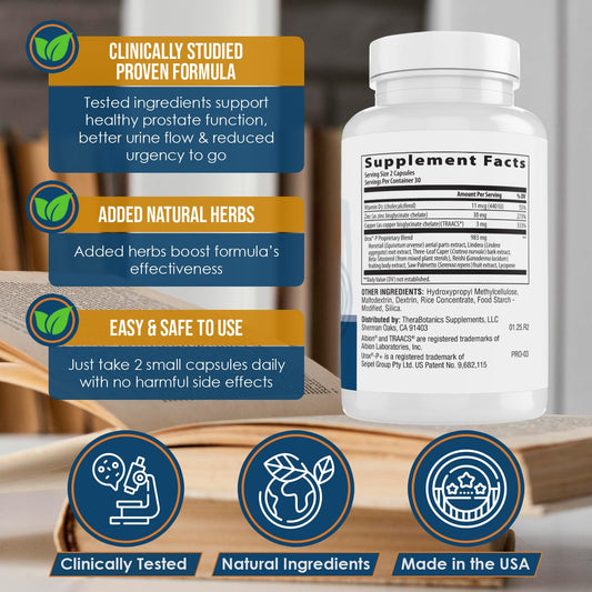 Close-up of Ideal Prostate Plus Ultra capsules