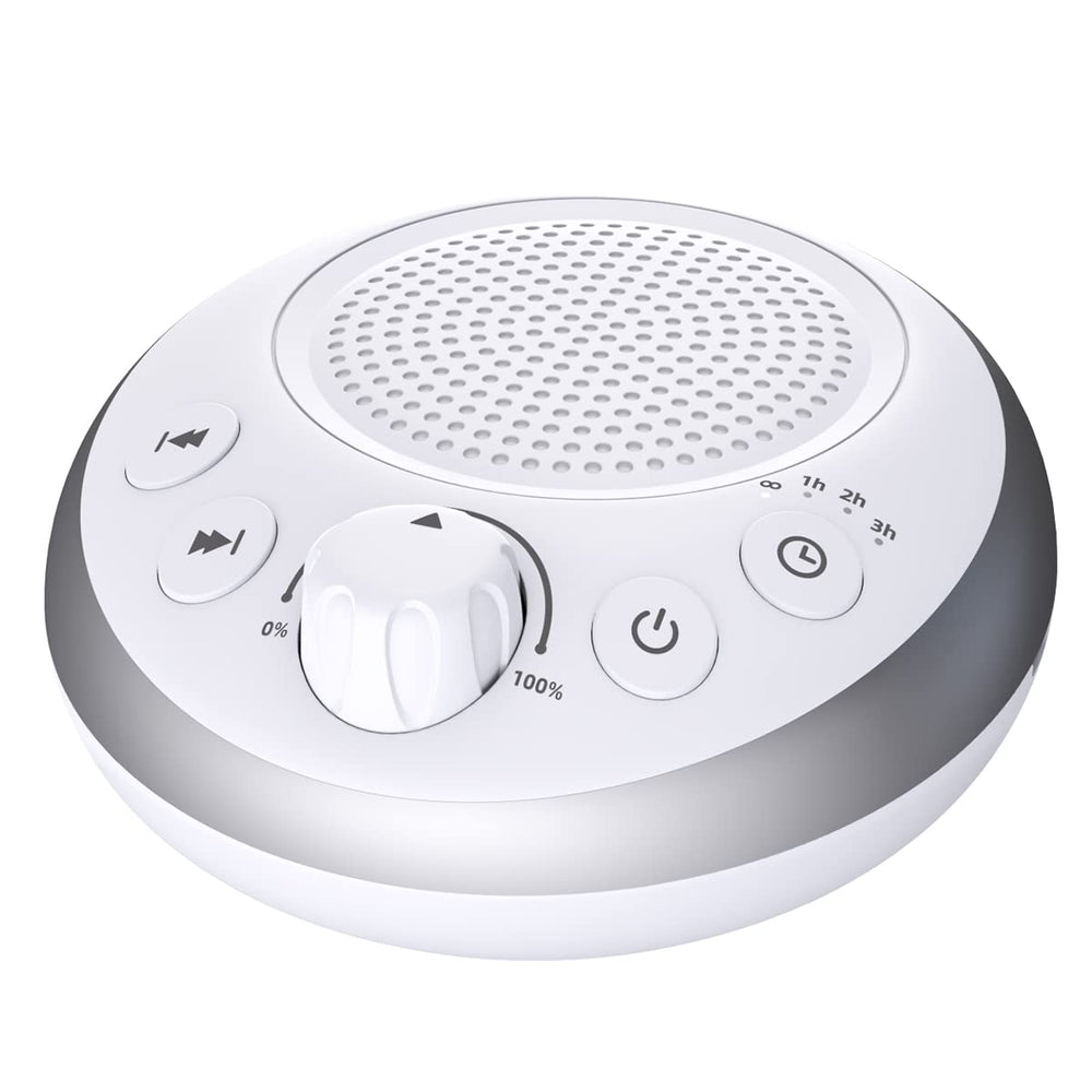 iDealSleep pink noise machine closeup of front controls for easy sleep setup