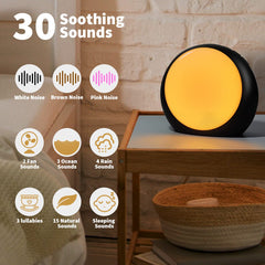 IdealSleep night light displays 12 colors for bedtime ambiance