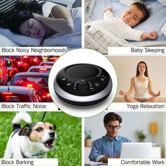 iDealSleep Sound Machine display highlights LED indicators to simplify sound choice.