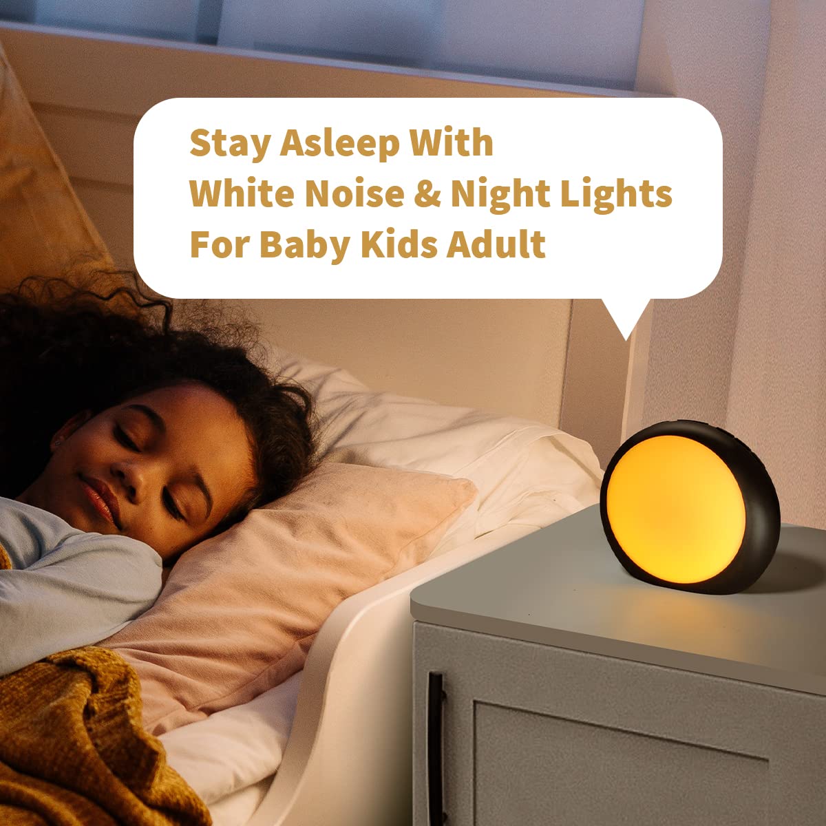 IdealSleep 36-level volume control for precise sound levels
