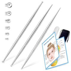 ideayard facial reflexology tool 3-piece set displayed together