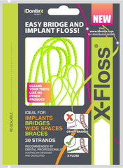 IDontix Brace X-Floss Green product image 1 – floss threader and green floss
