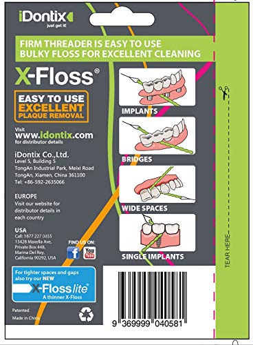 IDontix Brace X-Floss Green product image 2 – bulky flexible floss