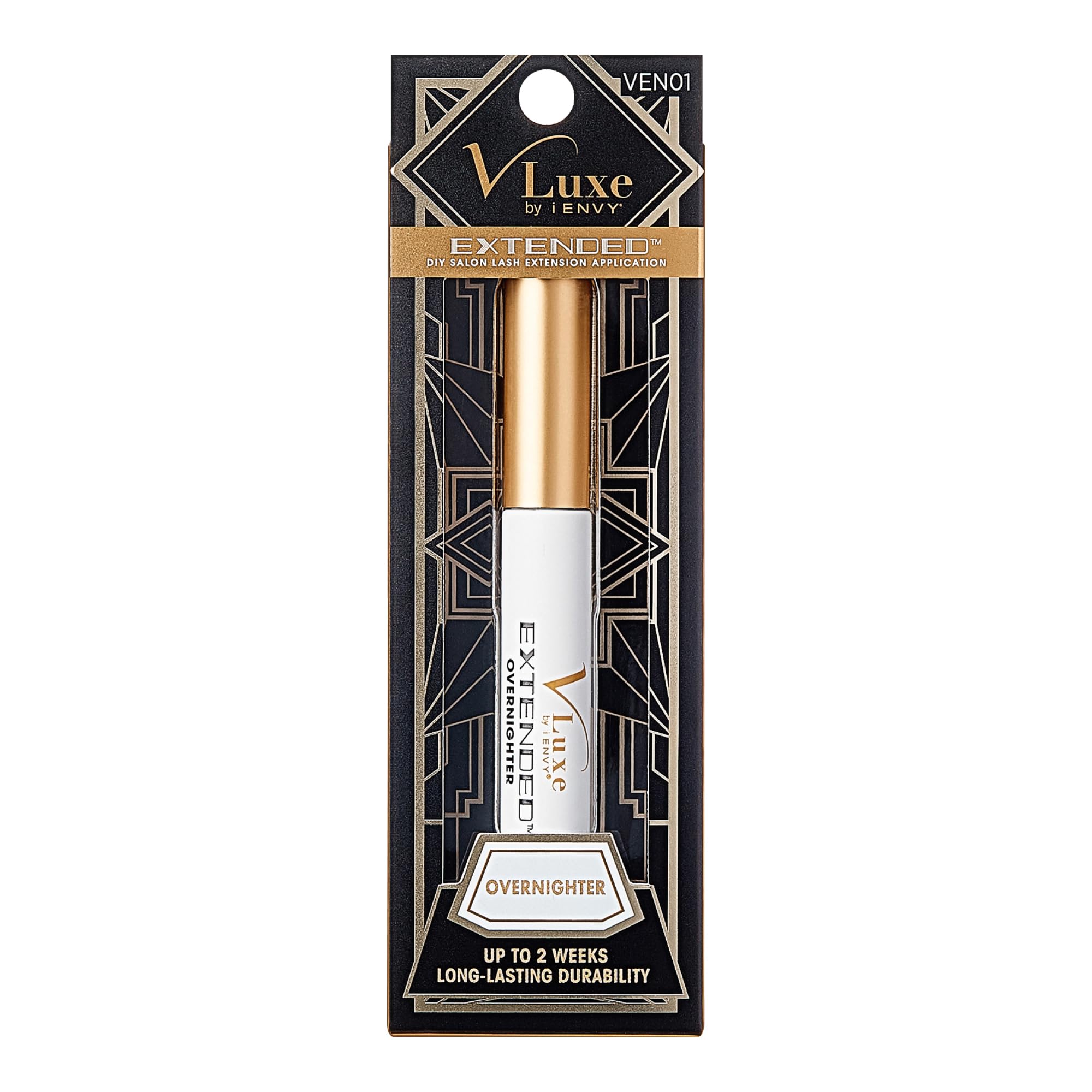 i•ENVY DIY Eyelash Overnighter packaging displays a ready-to-use at-home lash kit