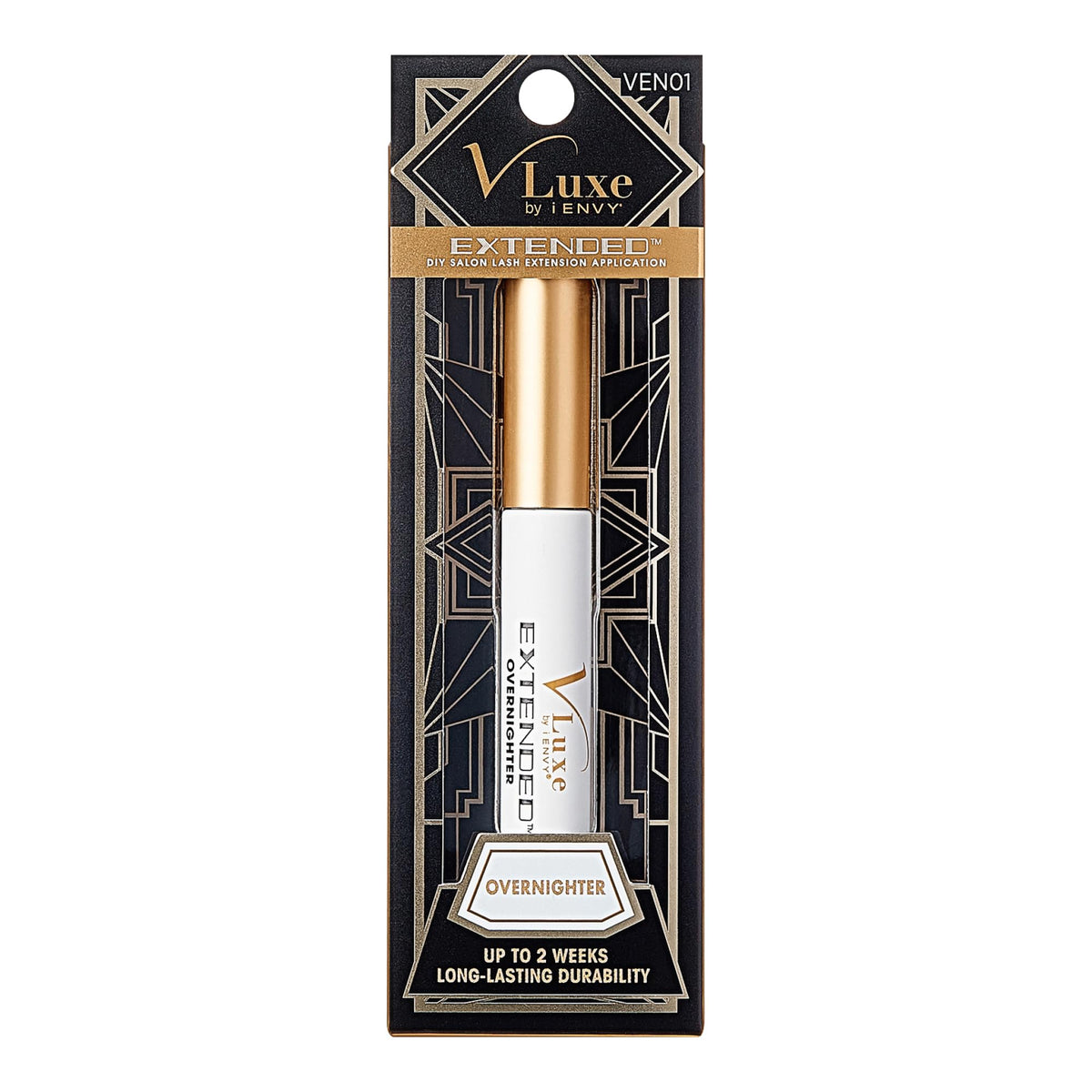 i•ENVY DIY Eyelash Overnighter packaging displays a ready-to-use at-home lash kit