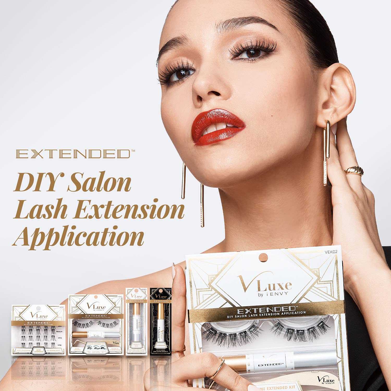 i•ENVY DIY Eyelash Overnighter underlash application demonstrates comfortable wear