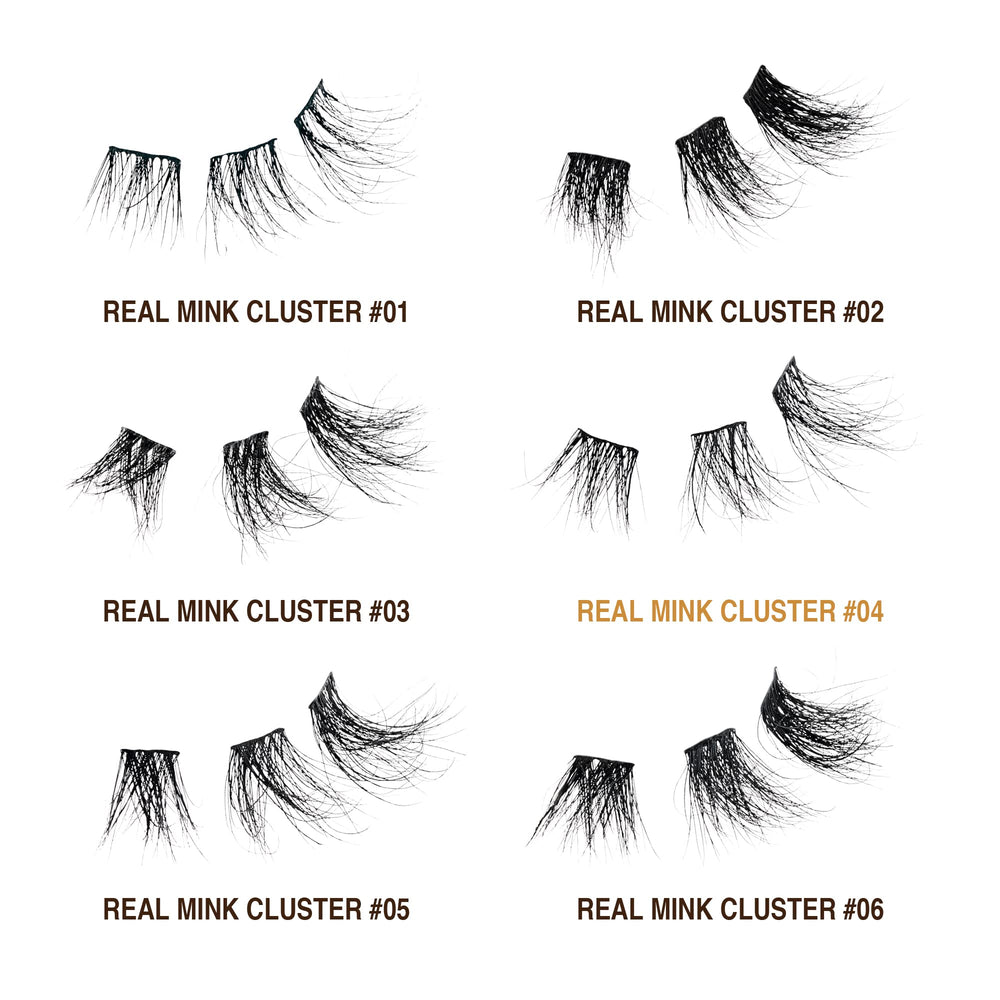 i•ENVY Extended Real Mink Lash Clusters packaging for at-home use.