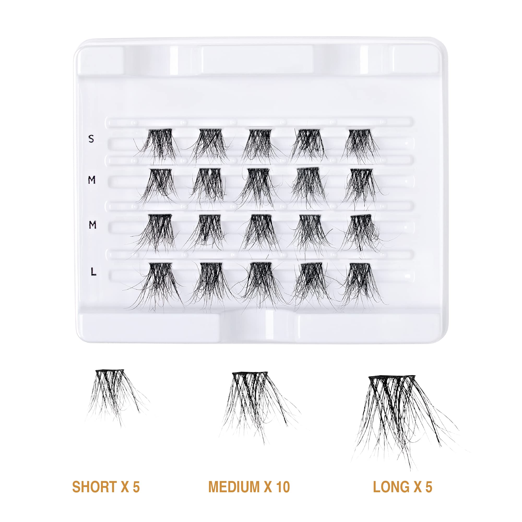 i•ENVY Extended Real Mink Lash Clusters underlash application shows light lift.