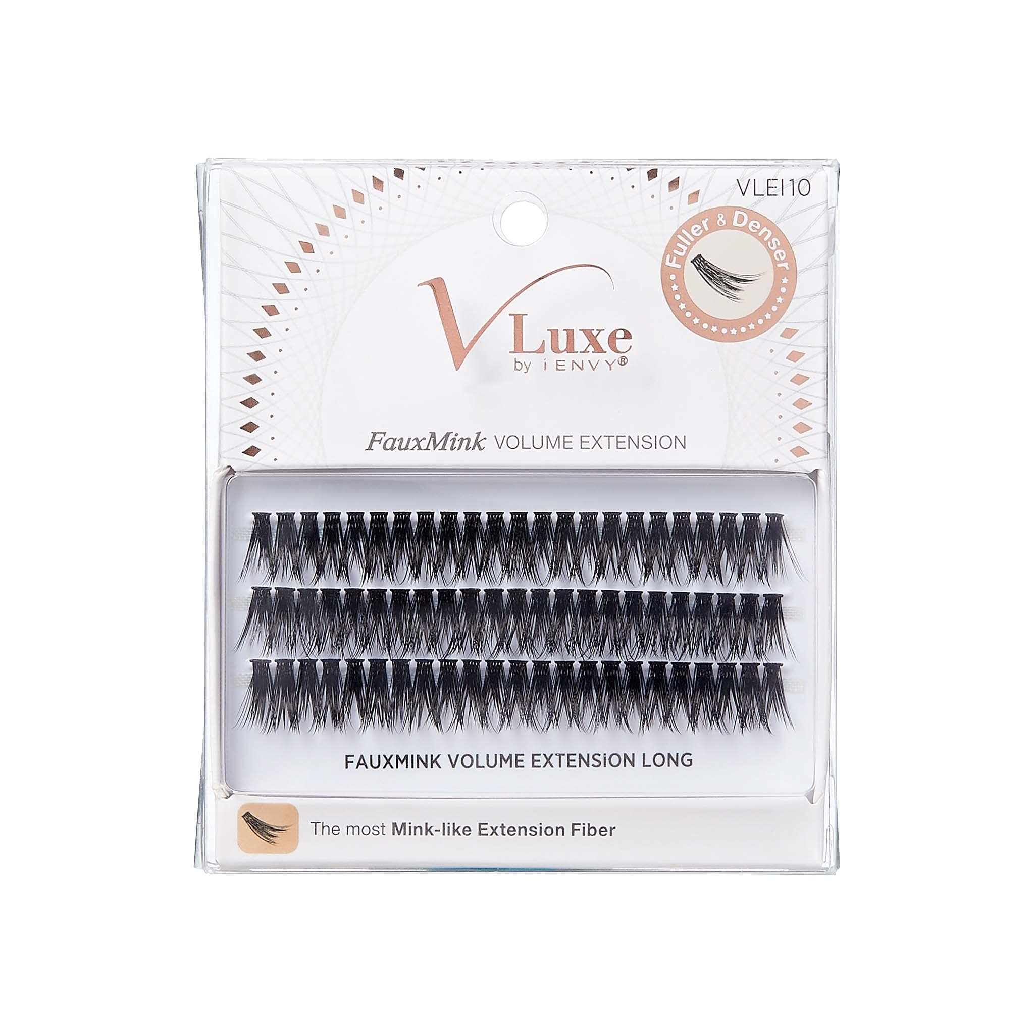 i•ENVY faux mink volume clusters long fishtail look for dramatic fullness