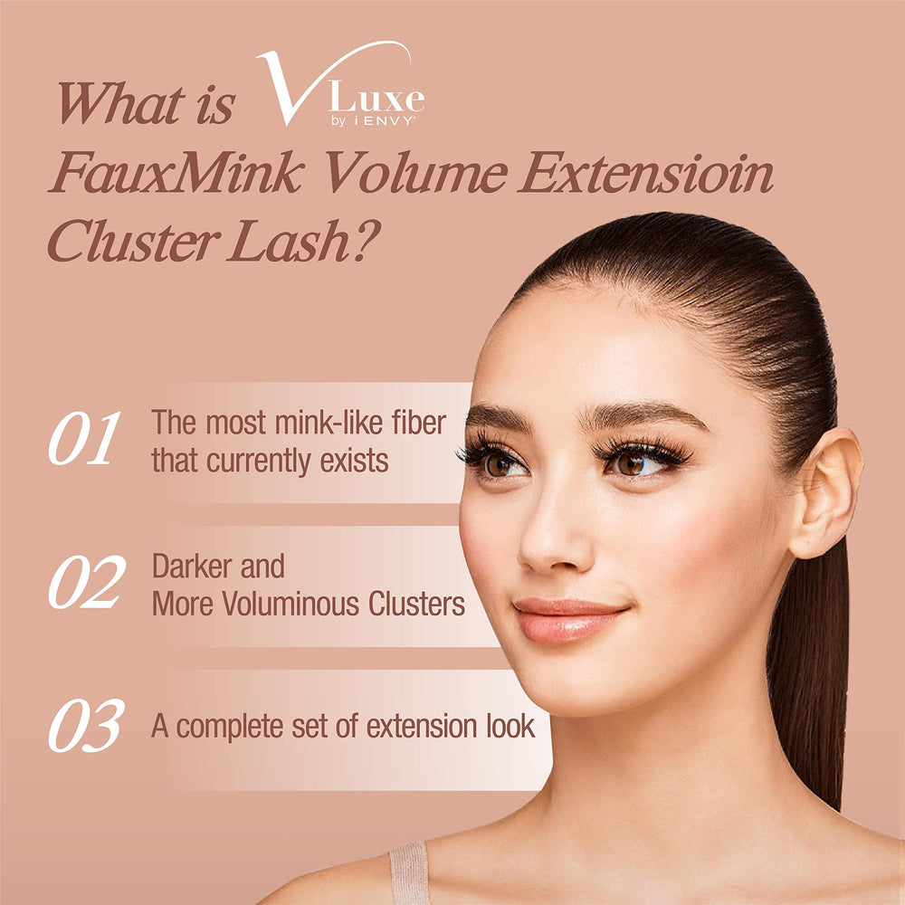 i•ENVY lash adhesive pairing for best results with these clusters