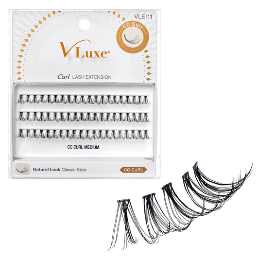 i•ENVY VLuxe CC Curl Lash Cluster Extensions show lifted lashes with a natural look for daily wear