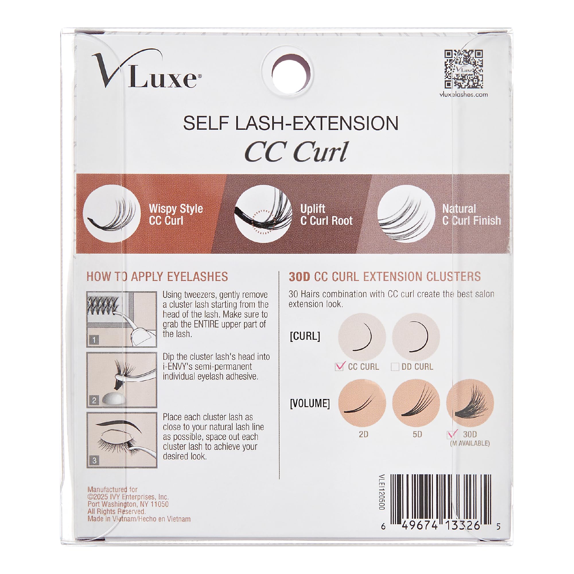 Eye uplift with VLuxe CC Curl Lash Cluster for brighter, lifted eyes