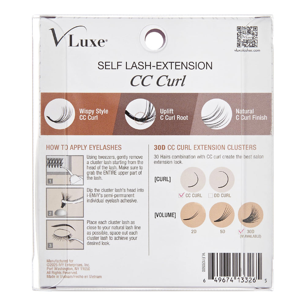 Eye uplift with VLuxe CC Curl Lash Cluster for brighter, lifted eyes