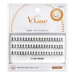 Soft-feel VLuxe CC Curl Lash Cluster lashes designed for all-day comfort