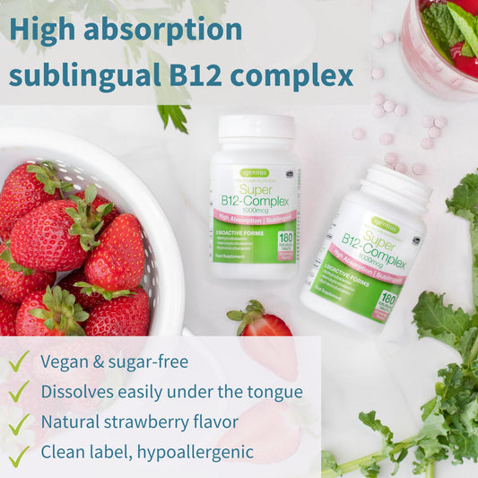 Three forms of B12: methylcobalamin, adenosylcobalamin, hydroxocobalamin