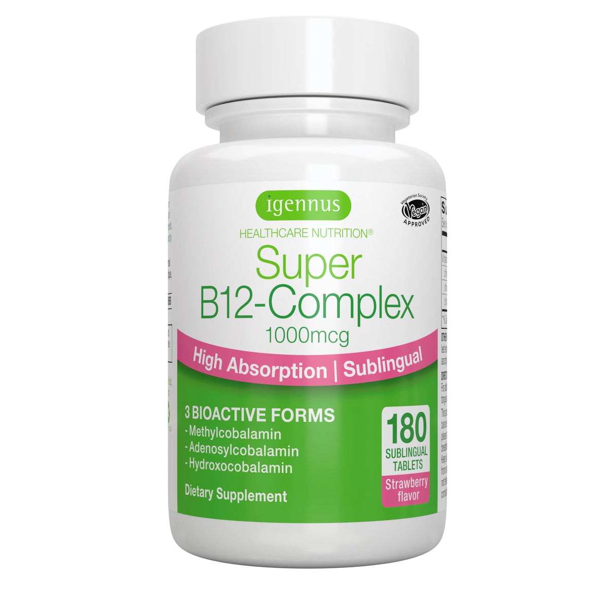 Product packaging for Igennus B12 Sublingual 1000mcg
