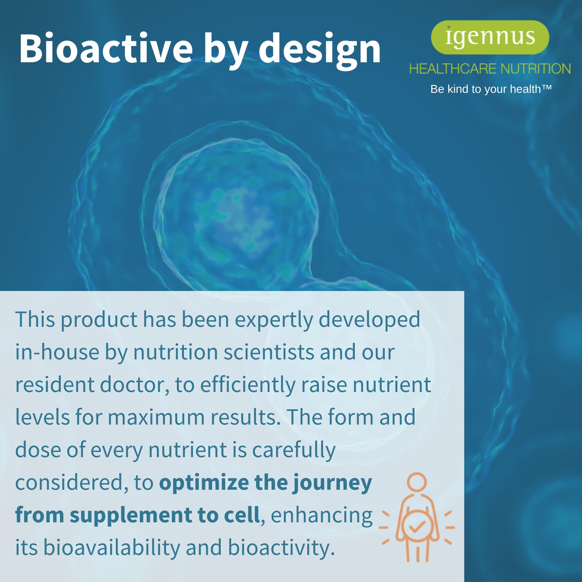 Supplement facts label for Igennus Vitamin D3