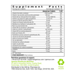Igennus Methylated Men's Multivitamin highlights methylfolate and methylcobalamin for absorption