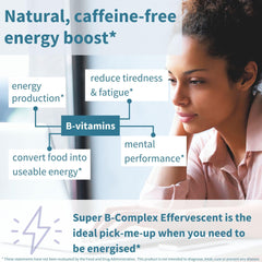 On-the-go liquid B-complex dissolving quickly in water for absorption