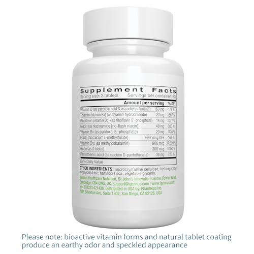 B vitamins supporting energy metabolism and immune health