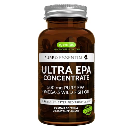 Igennus Ultra Pure Omega-3 EPA 500mg bottle front view