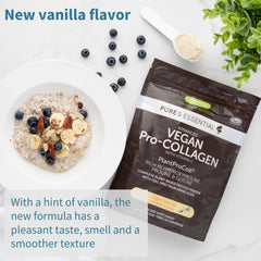 Side view of Igennus Vanilla Collagen Powder container