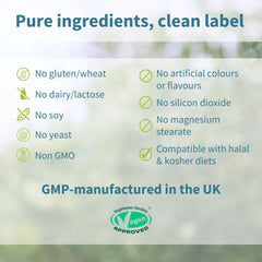 Igennus product shot highlights Vitamin K2 MK7 and active B vitamins