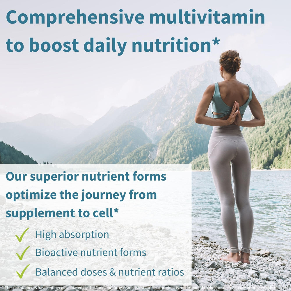 Active methylated B-vitamins in Igennus multivitamin for women