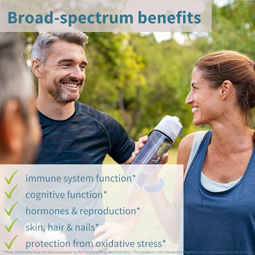 Immune support and skin health concept with zinc and copper