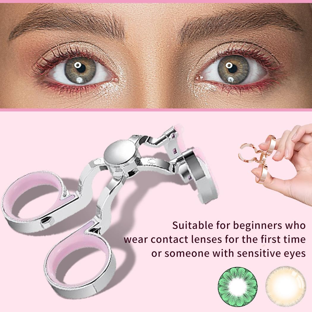 Insert/remove tool and tweezers for iGeyzoe contact lens wearing aids