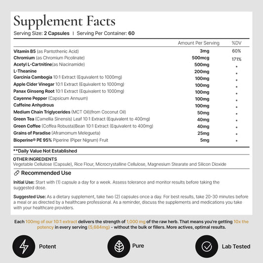 Supports weight management and craving control