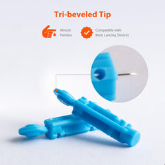 iHealth lancets for diabetes management provide comfortable finger-prick sampling.