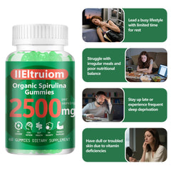 Chlorophyll and vitamins icons indicating immune support