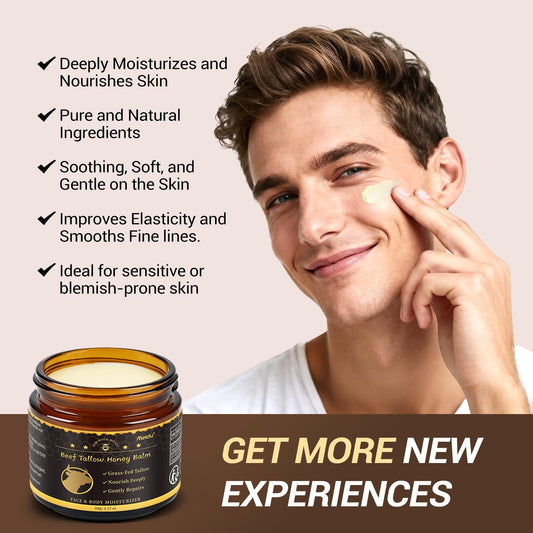 IIIMEIDU balm application showing creamy texture ideal for sensitive skin.