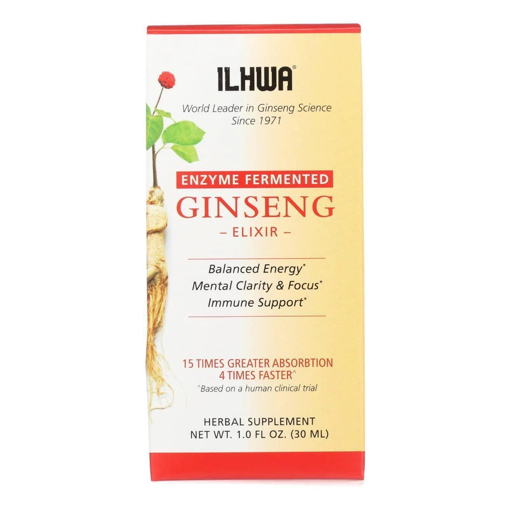 Front view of IL HWA Ginseng Enzyme Fermented ELX Liquid bottle