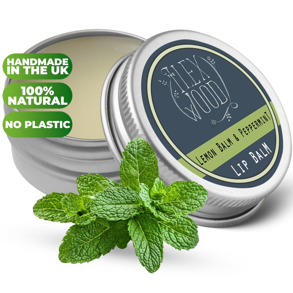 The Ilex Wood lip balm lemon balm peppermint tube provides long lasting hydration and a refreshing scent