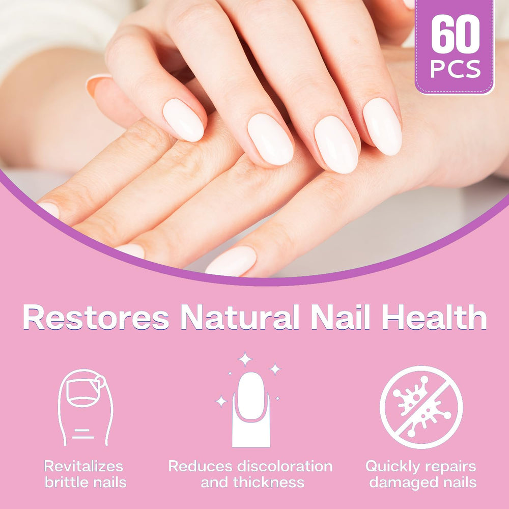 ILIORGOGO toenail patches close-up demonstrating patch adhesion for toe care