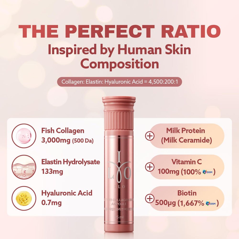 Label showing 3000mg Type 1 marine collagen per serving