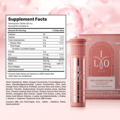 Eight bottle pack display for Ilo Liquid Collagen Drink