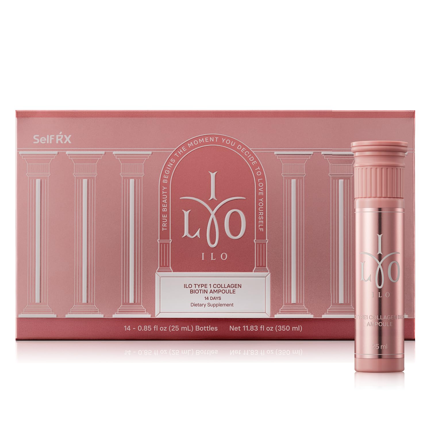 Hero image of ILO Type 1 Liquid Collagen Drink orange flavor bottle