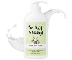 I'm NOT A Baby! Kids Body Wash bottle with Goat Milk, 16.9 oz