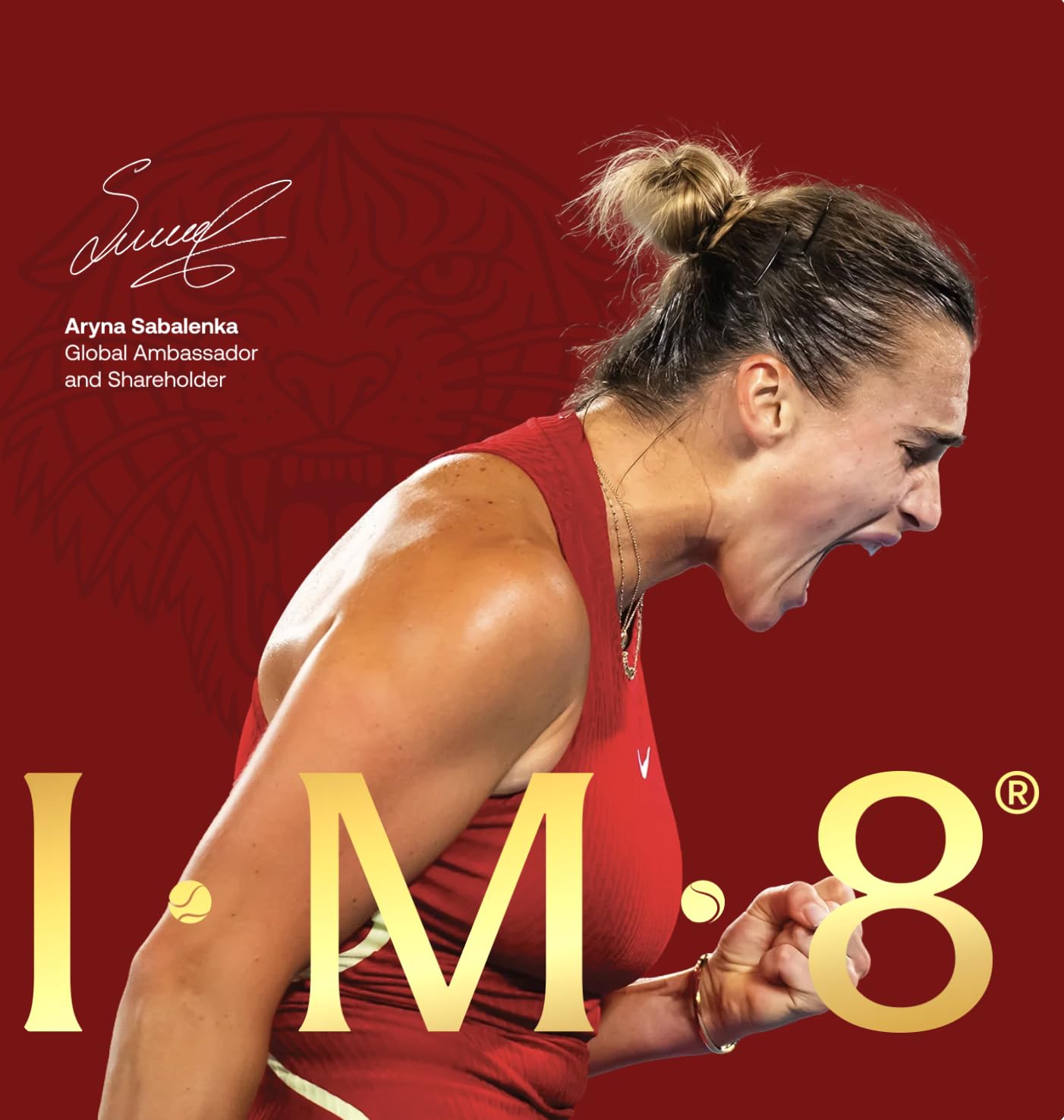 Smiling person enjoying IM8 shake after a workout for post-workout support.