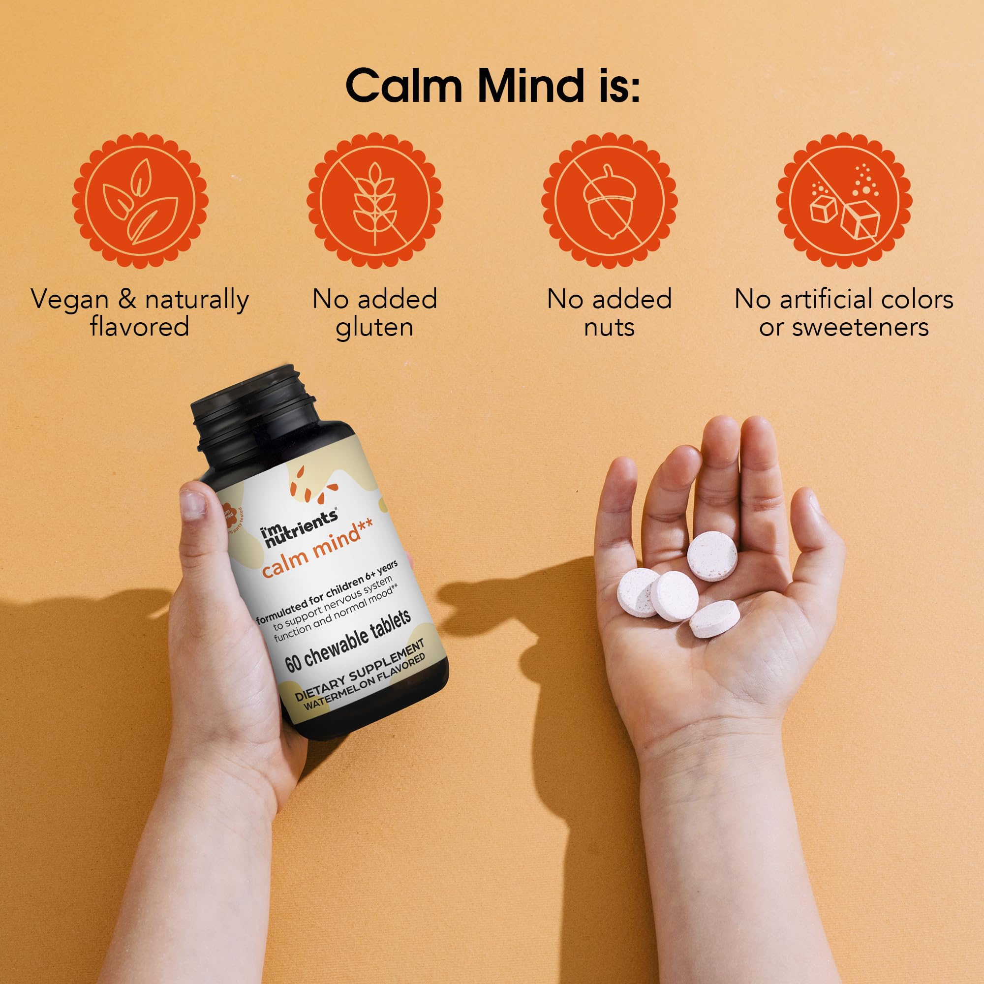 Zinc, magnesium and vitamin B6 ingredients for kids’ nervous system support