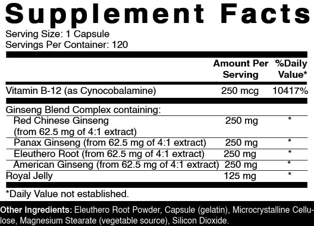Oxify Ginseng Complex - made in USA label on bottle