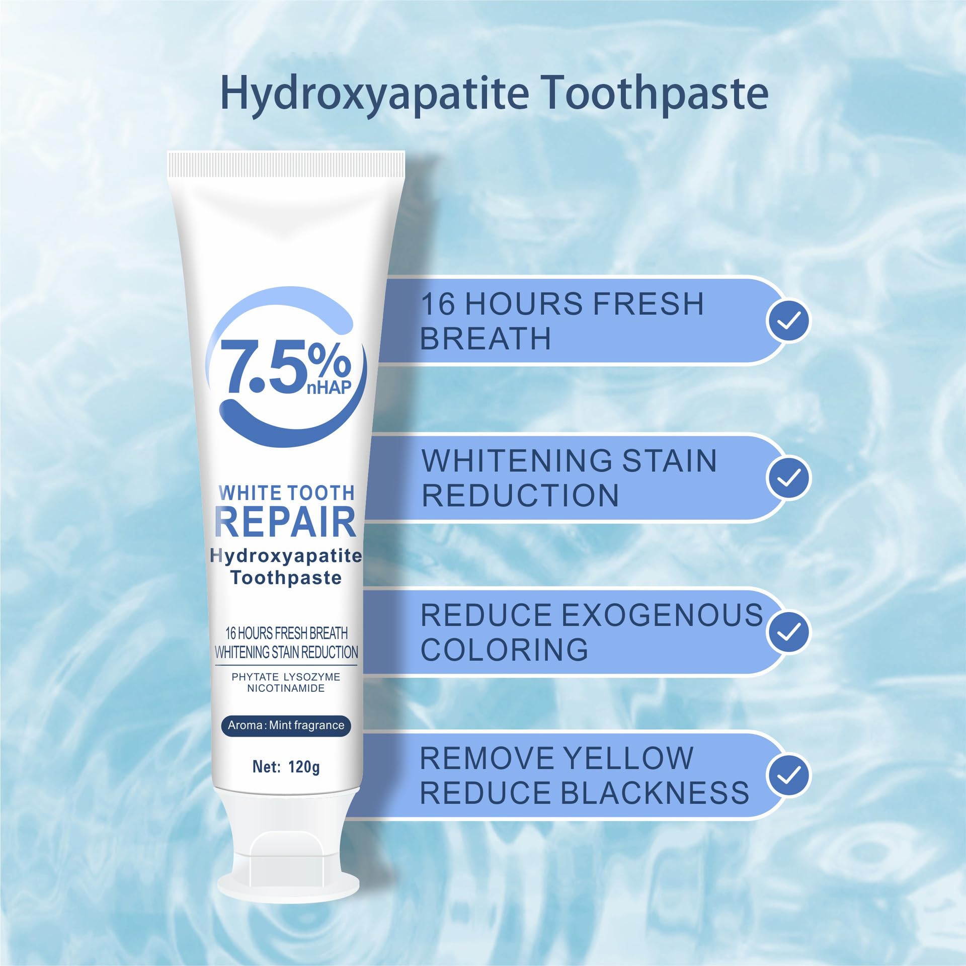 Fluoride-free toothpaste packaging