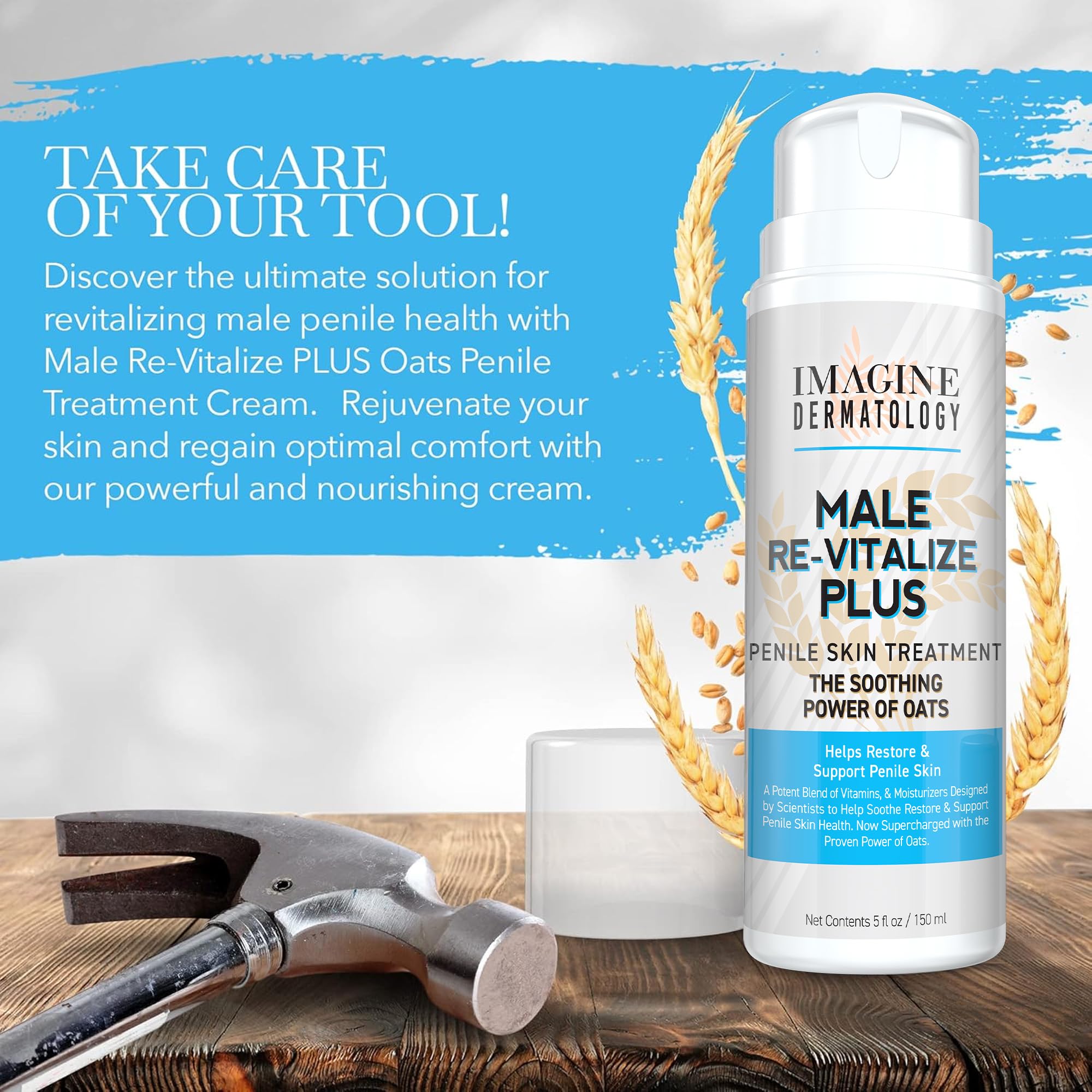 Imagine Dermatology penile skin relief texture close-up highlighting soothing hydration.