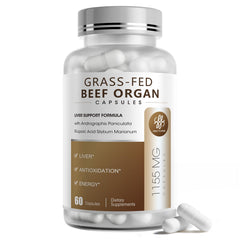 iMATCHME beef organ supplement bottle with 60 capsules