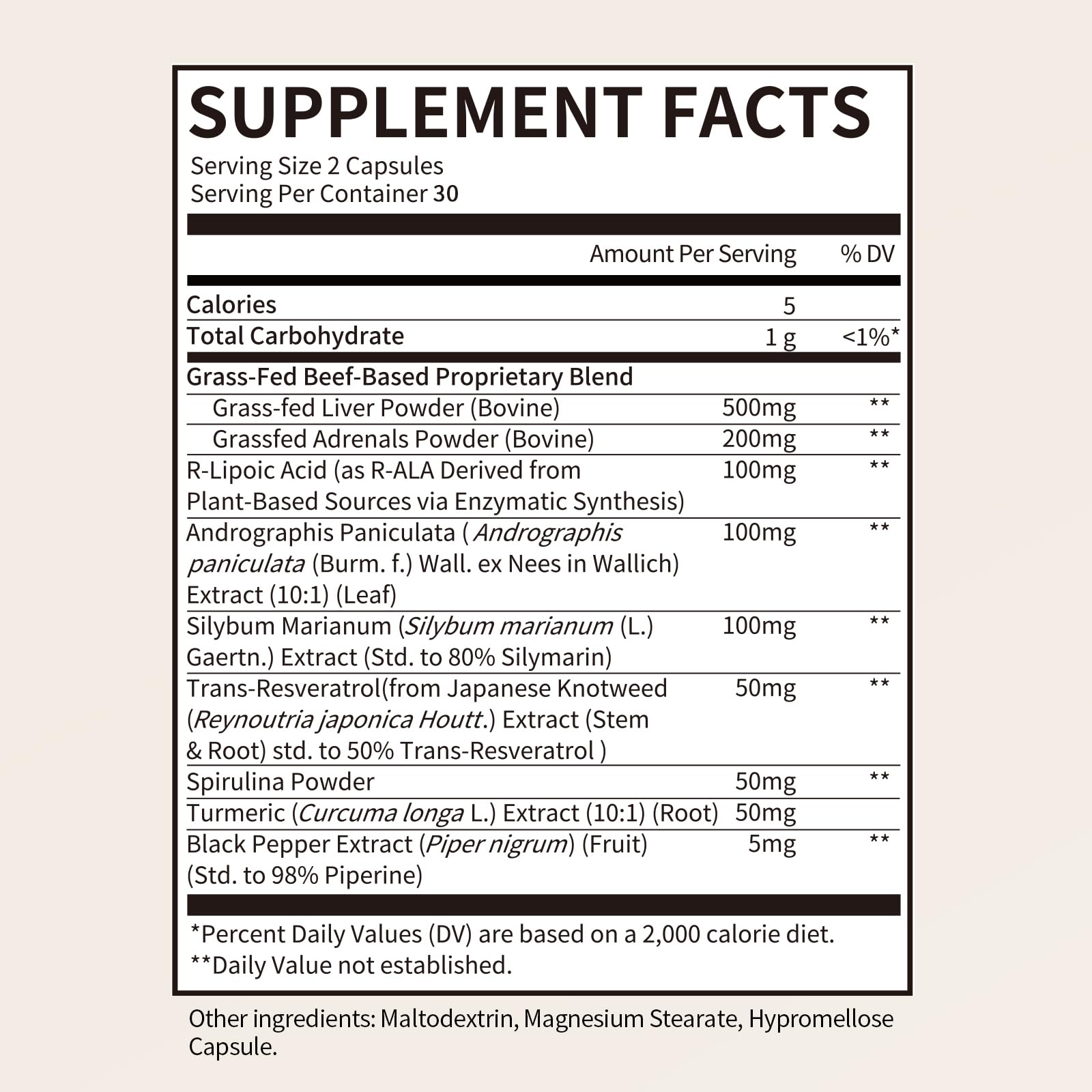 Detox support and energy benefits imagery with capsules