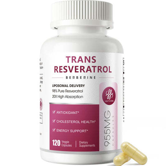 iMATCHME Resveratrol liposomal bottle front view